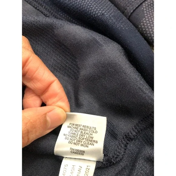Peter Millar Perth Camo Performance Quarter Zip Mens XL Navy Pullover MF21EK40H